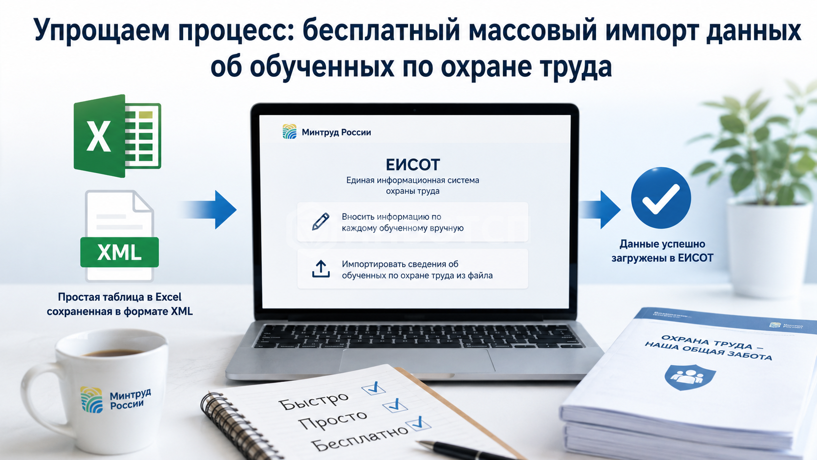 Упрощаем процесс: бесплатный массовый импорт данных об обученных по охране труда
