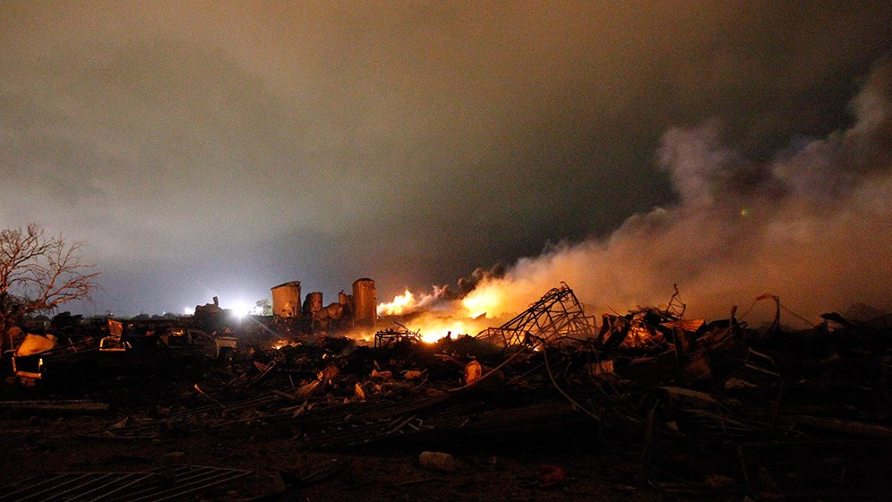 Взрыв на предприятии West Fertilizer Company